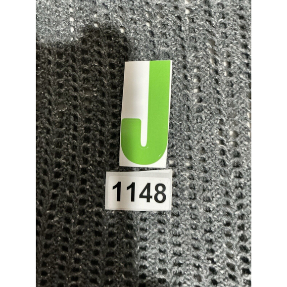 Woman’s Converse All Star Medium Dark Gray Open Knit Pullover Sweater - Picture 9 of 9